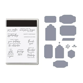 Штамп и матрицы для изготовления открыток, поделок для скрапбукинга, тиснения карточек, силиконовый штамп для подарков (5601)