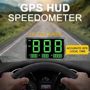 Автомобильный Головной Дисплей GPS Цифровой Спидометр с 4,5 