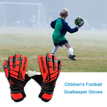 Профессиональные футбольные перчатки противоударные полиуретановые вратарские перчатки износостойкие регулируемые эластичные на весь палец для занятий спортом на открытом воздухе