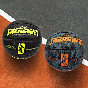 Баскетбольный мяч стандартного размера 7 для взрослых из ПОЛИУРЕТАНА, впитывающий влагу, противоскользящий, для тренировок в помещении и на открытом воздухе, износостойкий баскетбольный мяч Изображение 2