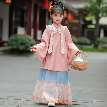 Китайская Девушка Hanfu Дети Косплей Костюмы Кружева Девочка Платье Принцессы Тан Костюм Детей, Девушка Hanfu Китайское Традиционное Платье
