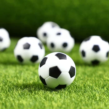 32 мм Замены футбольных мячей для настольного футбола Мини-Черно-Белые Футбольные Мячи для игры в черно-белый футбол Изображение 2