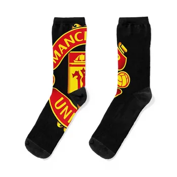 Носки ManUtd с логотипом UNITED, рождественский подарок, футбольные носки для девочек, мужские