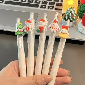Sanrio Hello Kitty Christmas Unisex Pen Press Black 0,5 Мультяшные канцелярские принадлежности для студентов, школьные и офисные принадлежности
