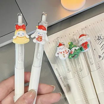 Sanrio Hello Kitty Christmas Unisex Pen Press Black 0,5 Мультяшные канцелярские принадлежности для студентов, школьные и офисные принадлежности Изображение 2
