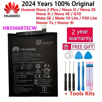 Оригинальный Аккумулятор 3340 мАч HB356687ECW Для Huawei Nova 2 Plus Nova 2i Honor 9i Huawei G10 Mate 10 Lite Для Huawei Honor 7X