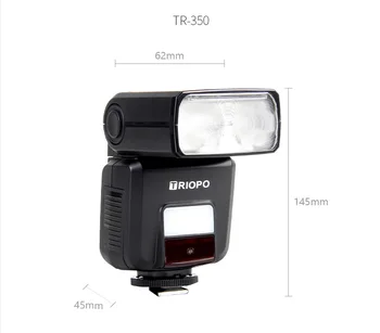 TRIOPO TR-350 TTL HSS Высокоскоростная Камера Синхронизации Вспышка Speedlite SLR Беззеркальная Камера Подсветка для Обуви Canon Sony Fuji Nikon Изображение 2