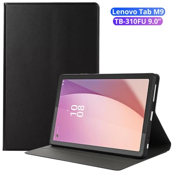 Для Lenovo Tab M9 Case 9.0 2023 TB-310FU Мягкий TPU Smart Auto Sleep Wake Stand Чехол из Искусственной Кожи для Lenovo Tab M9 Tablet Funda
