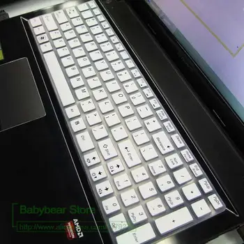 Новый силиконовый чехол для клавиатуры Lenovo 17 17,3 дюймов ideapad y700 g710 g770 g780 g700 z710 Y70-70 Изображение 2