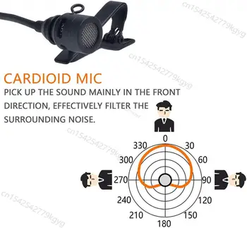 Comica CVM-V02C Профессиональный Кардиоидный Петличный Микрофон Диктофон Mikrofon Потоковые Микрофоны для Canon Sony Изображение 2