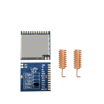 Diy Kit 2ШТ LoRa1276-868 Модуль Беспроводного Приемопередатчика 868 МГц 20dBm SPI Интерфейс RF Передатчик Приемник с Антенной