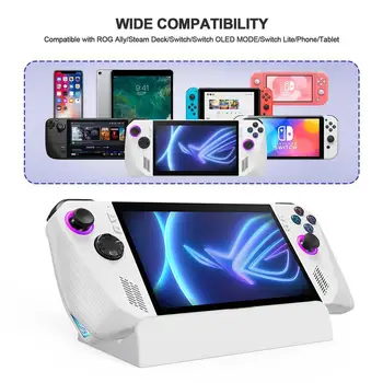 Подставка для портативного игрового контроллера для игрового автомата ASUS Rog Ally, совместимого со Steamdeck, настольной подставкой для Nintendo Switch/OLED Изображение 2