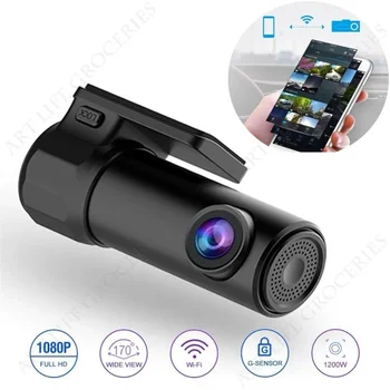 ＨＤ1080P Mini Dash Cam Автомобильный видеорегистратор Ночного Видения камера WiFi Smart Video Recoder 170 ° Широкоугольная Камера Для Записи видео Автомобильный видеорегистратор