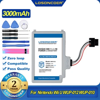 100% Оригинальный LOSONCOER 3000 мАч WII WUP-012 WUP-010 Аккумулятор Для Nintendo Wii U Wiiiu WII GamePad WUP-010 WUP-012