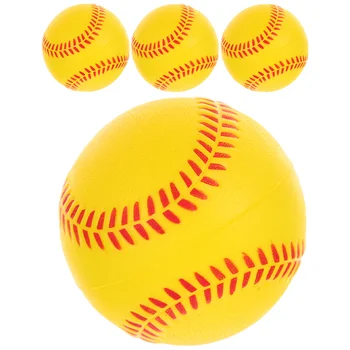 тренировочные бейсбольные мячи из искусственной губки 4шт Тренировочные софтбольные мячи Бейсбольные мячи Тренировочные мячи