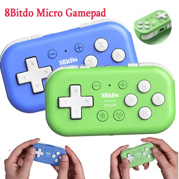 Карманный контроллер 8BitDo Micro Gamepad, совместимый с Bluetooth, предназначен для 2D-игр; портативная консоль для Switch/ Raspberry Pi
