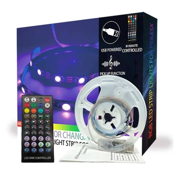 Светодиодная Атмосферная Световая Лента Игровая Консоль RGB Light Декоративные Аксессуары для PS5 Xbox Series X Док-Станция для Консоли Кронштейн