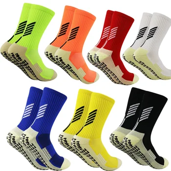 Новые носки 2023 года с нескользящей подошвой, силиконовые футбольные носки для уличного футбола, Мужские Женские спортивные носки