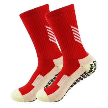 Новые носки 2023 года с нескользящей подошвой, силиконовые футбольные носки для уличного футбола, Мужские Женские спортивные носки Изображение 2