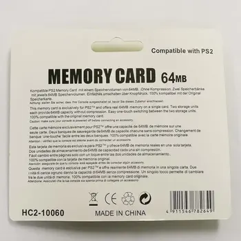 Для PS2 Карта памяти 8 МБ/16 МБ/ 32 МБ / 64 МБ / 128 МБ/256 МБ Карты расширения памяти для Sony Playstation 2 PS2 Черная Карта памяти Изображение 2