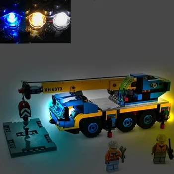 Набор USB-ламп для Lego 60324 City Great Vehicles Мобильный Автокран Строительные Блоки Кирпич-Не включает модель Lego
