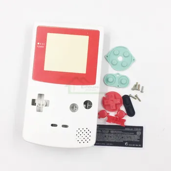 Сменный корпус белого цвета для игровой консоли gameboy color для GBC house с кнопками Изображение 2