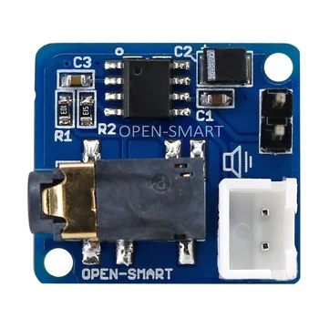OPEN-SMART 8002A Модуль монофонического усилителя мощности звука модуль последовательного MP3-плеера отлично подходит для музыкального плеера, голосовой трансляции для Arduino