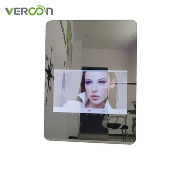 Настольное голливудское косметическое зеркало с сенсорным экраном Vercon поставщик умных туалетных столиков для макияжа со светодиодной подсветкой
