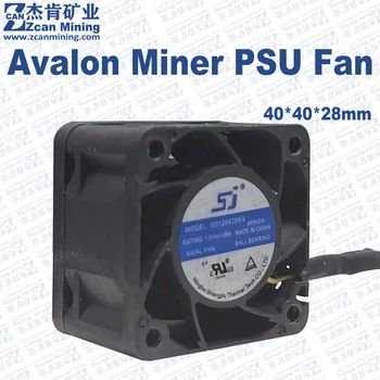 Бесплатная Доставка Вентилятор Охлаждения Блока питания Avalon Miner 40x40x28mm 4Pin 12V 4028 Вентилятор для Блока Питания Avalon Изображение 2