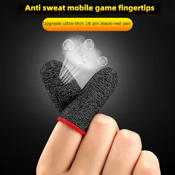 Пара дышащих чехлов для мобильных игр с защитой от пота для мобильных игр PUBG с сенсорным экраном, накладки для пальцев, игровые аксессуары