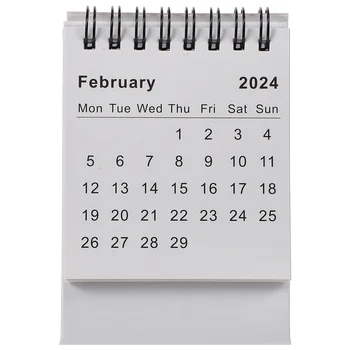 Мини-настольные Календари 2024 2025, Перекидной Настольный календарь для домашнего офиса