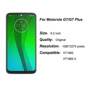 Оригинальный дисплей для MOTO G7 Plus Сенсорный ЖК-экран в сборе с цифровым преобразователем для Motorola MOTO G7 Замена ЖК-дисплея Изображение 2