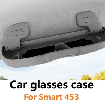 Автомобильный футляр для очков, ручка на крыше, ящик для хранения, зажим, держатель для очков для Benz Smart Fortwo 453 2015-2021 Аксессуары Изображение 2