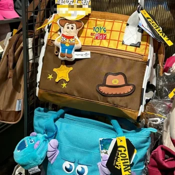 Новая модная сумка Disney с мультяшной историей игрушек для покупок на открытом воздухе, детская сумочка большой емкости, большая сумка для покупок Изображение 2