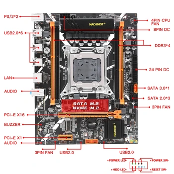 MACHINIST X79 Z9 D7 Комплект материнской платы LGA 2011 Kit Xeon E5 2670 V2 Процессор CPU 8 ГБ = 2шт * 4 ГБ оперативной памяти DDR3 ECC NVME M.2 SATA Изображение 2