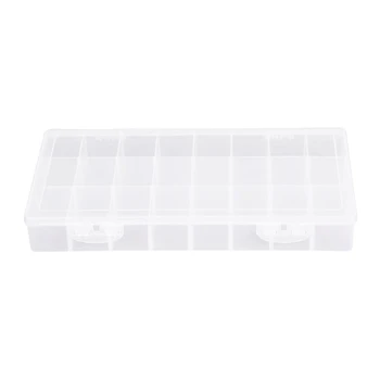 Прозрачная Пластиковая коробка Элегантная Шкатулка для ювелирных изделий, Бисера и Поделок 36Grids /21Grids /48Grids /24Grids