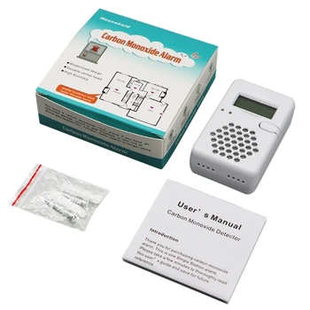 Детекторы угарного газа с батарейным питанием CO Alarm 85dB Высокочувствительные предупреждающие детекторы для дома отеля
