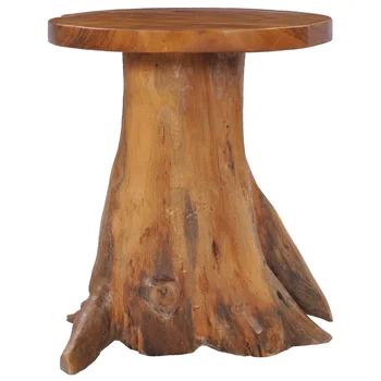 Журнальный столик из массива тикового дерева, приставной столик 40x40 см