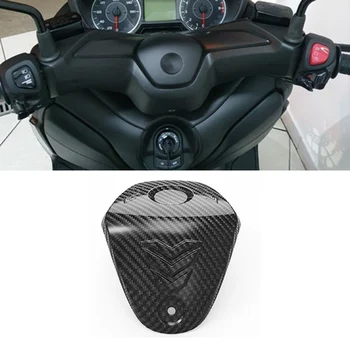 Аксессуары для мотоциклов, скутеров, Верхняя центральная крышка руля из углеродного волокна для X-MAX XMAX 250 300 400 XMAX250 Изображение 2