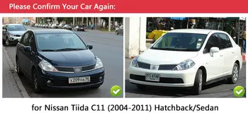 Для Nissan Tiida C11 2004-2011 Хромированные Накладки На Дверные Ручки Tiida Latio Versa Trazo Седан 2006 Аксессуары Наклейки Для Укладки автомобилей Изображение 2