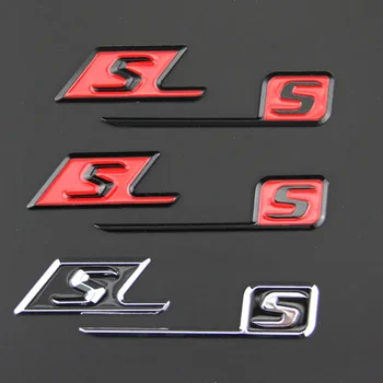 Значок S для Mercedes Benz AMG SAMG E63S C63S GLC63S GLE63S Эмблема Автомобиля Для Укладки Наклейка Для Переоборудования Багажника Глянцевый Черный Красный Серебристый