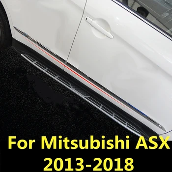 Для Mitsubishi ASX 2013-2018 Водонепроницаемая боковая защита двери автомобиля, накладки на бампер, декоративные накладки для защиты от столкновений, аксессуары для наклеек