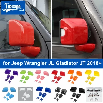 Декоративная Крышка Основания Зеркала заднего Вида Автомобиля JIDIXIAN для Jeep Wrangler JL Gladiator JT 2018 2019 2020 2021 2022 2023 2024 Up