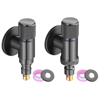 Профессиональные запорные клапаны из высокопрочной латуни Professioanl Для подачи воды, Запорные клапаны G1 / 2 / G3 / 4, компактные запорные клапаны для прачечных Изображение 2