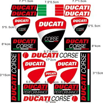 Мотоцикл для Ducati Наклейка на шлем с логотипом Tank Corse Изображение 2