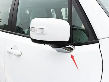 Для Jeep Renegade 2015 2016 2017 ABS Хромированное автомобильное зеркало заднего вида колонна рамка наклейка крышка отделка Аксессуары Для Укладки автомобилей 4шт