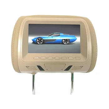 7-дюймовый монитор подголовника автомобиля с сенсорным экраном, MP5 Плеер, подушка для развлечения на заднем сиденье, Мультимедийный плеер для AV USB SD MP4 MP5 FM A