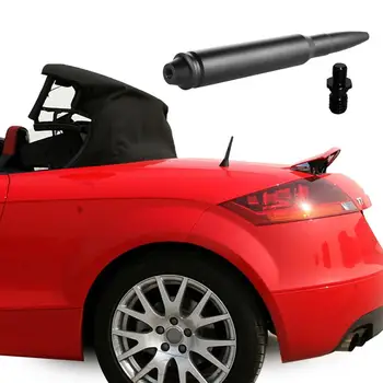 Черная Короткая Автомобильная Пулевидная Антенна 14,5 см Для Замены Мачты Радиоантенны Для грузовиков, Предназначенная Для Оптимизированного Приема FM/AM Для Звукоснимателей