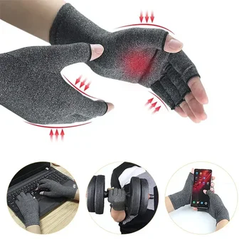 Поддерживающая терапия, пара перчаток для суставов, браслет на 1 запястье, облегчающий боль при артрите, компрессионную боль Изображение 2