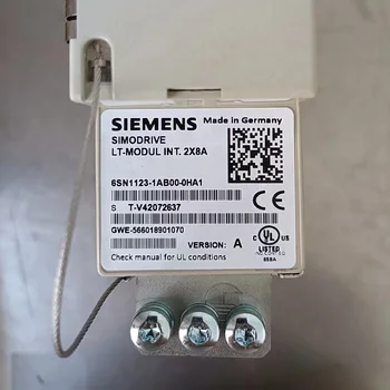 Новый Силовой модуль преобразователя привода Siemens SIMODRIVE серии 611 6SN1123-1AB00-0HA1, 2 оси, 8A, внутреннее охлаждение, доступен на складе